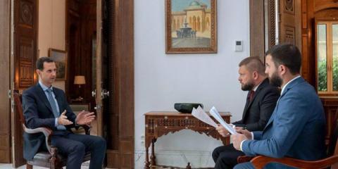  الكامل للرئيس بشار الأسد  مع قناة روسيا (24) ووكالة روسيا سيفودنيا