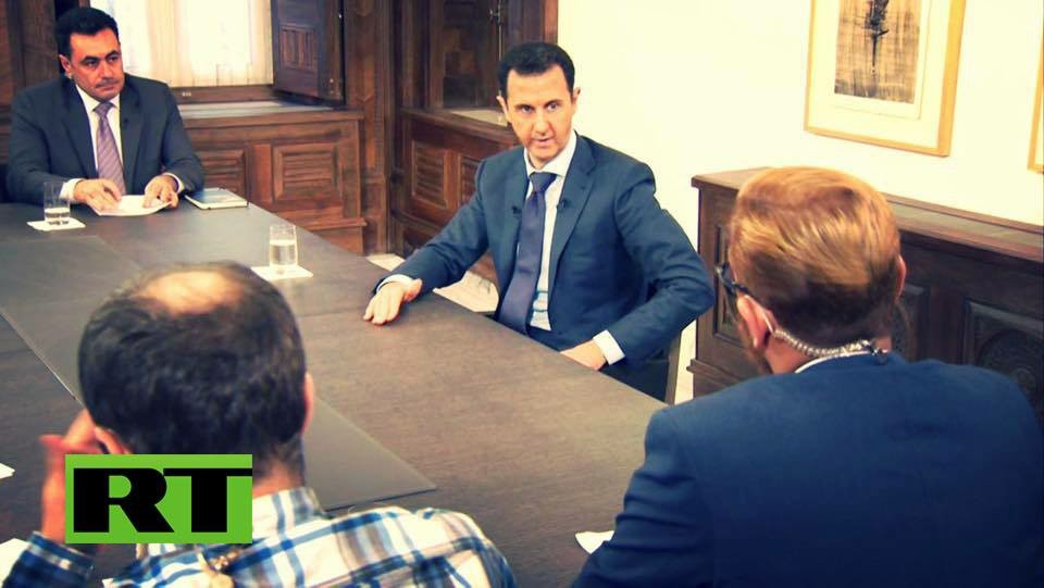 لقاء الرئيس الأسد مع وسائل الإعلام الروسية