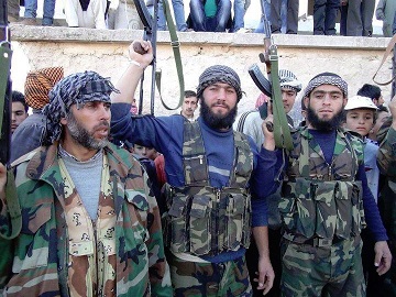 مجموعة من المسلحين في سورية تطلق على نفسها اسم "سرية الشهيد رفيق الحريري"