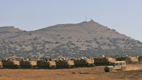 آليات عسكرية خلال تدريبات إسرائيلية في الجولان المحتل في أيلول الماضي