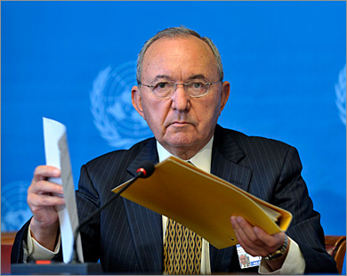 القاضي ريتشارد غولدستون معد تقرير الأمم المتحدة بشأن الحرب الإسرائيلية على غزة