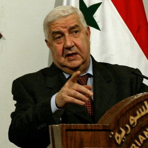 وزير الخارجية السورية وليد المعلم