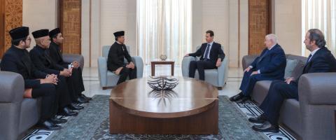  الأسد يتقبل أوراق اعتماد سفيري إندونيسيا وجنوب إفريقيا
