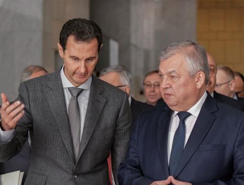  الأسد يستقبل المبعوث الخاص للرئيس الروسي فلاديمير بوتين