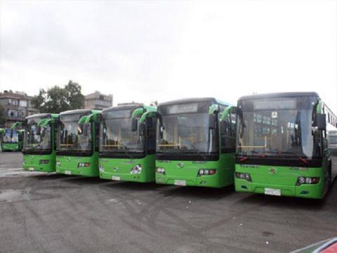  الداخلي بدمشق- إصلاح الباصات الخارجة عن الخدمة لتخفيف أزمة النقل
