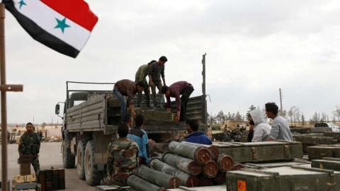  العربي السوري يبدأ اقتحام مدينة معرة النعمان بعد فرار الإرهابيين عبر طريق أريحا