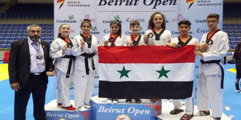  ميداليات لسورية في اليوم الثاني من بطولة بيروت الدولية المفتوحة للتايكوندو
