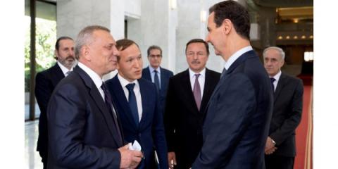  الأسد يستقبل نائب رئيس الوزراء الروسي