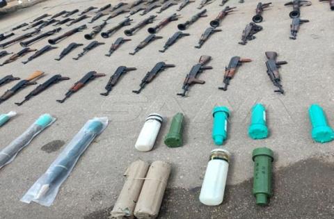  المختصة تضبط أسلحة وذخائر بريف درعا الغربي