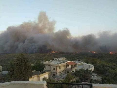 في منطقة مشتى الحلو .. اندلاع 55 حريقاً في طرطوس