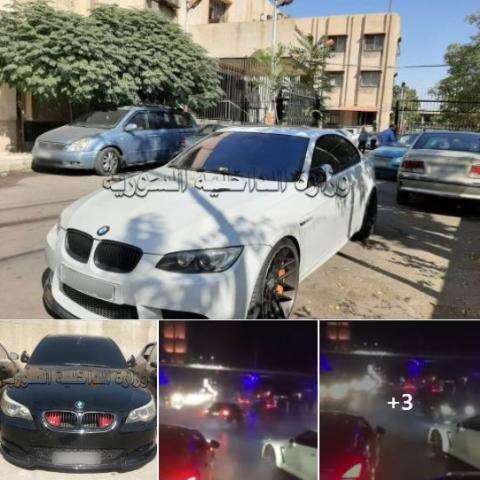  مرور دمشق يحجز سيارتين ظهرتا في مقطع فيديو بمخالفة قيادة رعناء