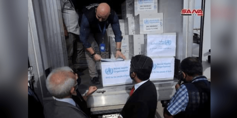  مساعدات طبية من منظمة الصحة العالمية إلى سوريا