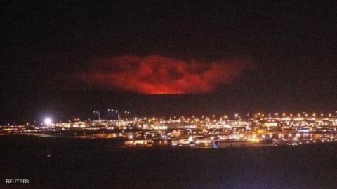  900 عاما من الخمود .. ثوران بركان في أيسلندا