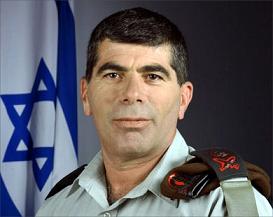 قائد الأركان الإسرائيلي الجنرال غابي أشكنازي