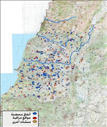 الخريطة التي سرّبها الجيش الإسرائيلي لـ«واشنطن بوست» وتظهر ما يقول إنها مواقع لـ«حزب الله» في الجنوب