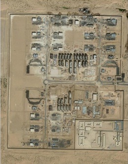                            صورة عبر الأقمار الصناعية لمجموعة بلاك ووتر التدريبية في الامارات العربية المتحدة