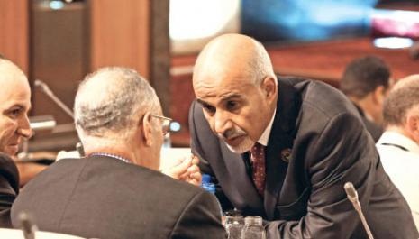 المقريفي بعيد انتخابه رئيساً للبرلمان الليبي (محمود تركي ــ أ ف ب) 