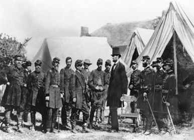 لينكولن يتوسط قوات تحالف الشمال خلال الحروب الأهلية الأمريكية
