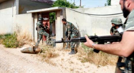 خلال عمليات الجيش السوري في القصير (هيثم الموسوي) 
