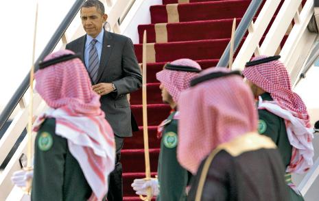 من زيارة الرئيس الأميركي باراك أوباما الأخيرة للسعودية (أ ف ب) 