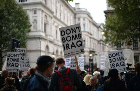 وافق البرلمان البريطاني على توجيه ضربات جوية في العراق (أ ف ب) 