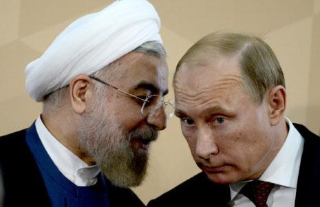 على هامش القمة ينعقد اجتماعٌ بين بوتين وروحاني لبحث العلاقات بين البلدين (الأناضول) 