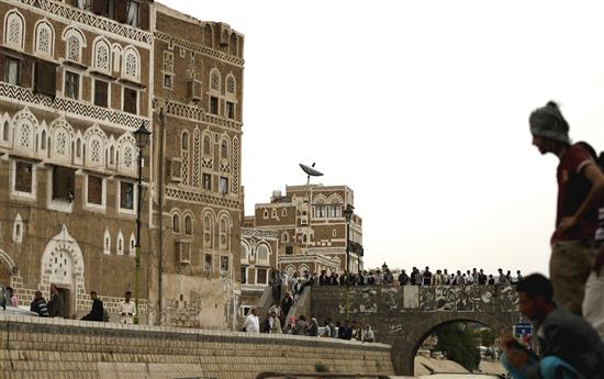 جانب من المدينة القديمة في العاصمة اليمنية صنعاء (رويترز)