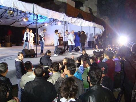حفلة راب سورية في قلعة دمشق 2009
