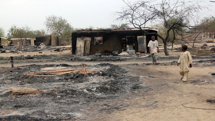 حرق قرية بأكملها بعد هجوم بوكو حرام