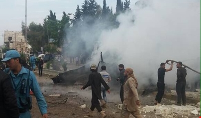 قتلى وجرحى بانفجار سيارة مفخخة قرب مسجد الميتم باعزاز شمال سوريا