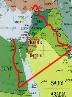 خريطة إسرائيل الكبرى بحسب تصور مؤسسيها