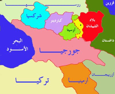 خريطة دول القوقاز