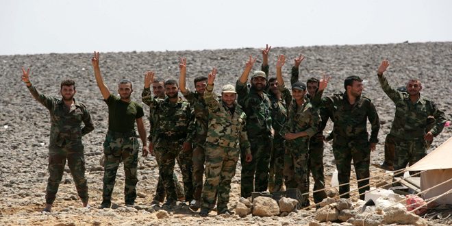 الجيش العربي السوري يكبد إرهابيي “داعش” خسائر بالأفراد والعتاد في البادية.