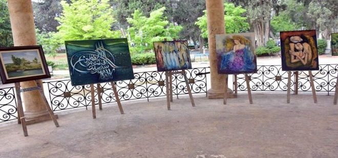 معرض للفن التشكيلي بحديقة السبيل