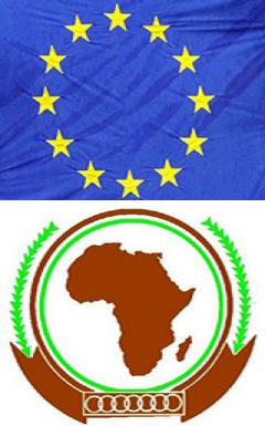 شعار الاتحاد الأوروبي وشعار الاتحاد الأفريقي