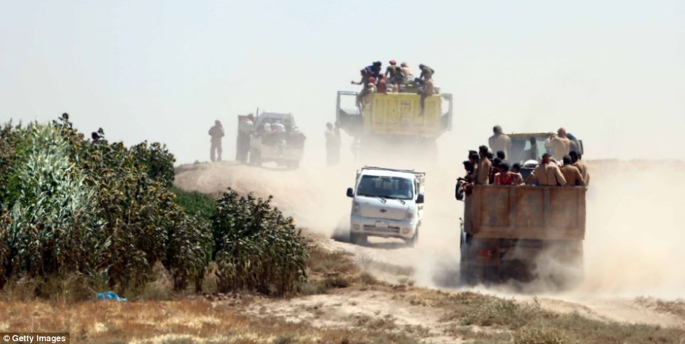 هروب اليزيدين من إرهاب داعش 