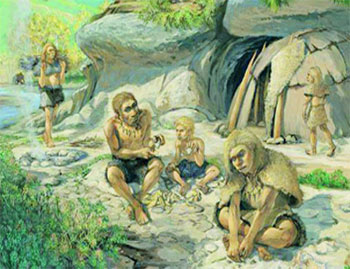 إنسان «نياندرتال» عاش على الأرض قبل 30 إلى 130 ألف سنة.