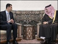 اللقاء بين الأسد والفيصل هو لاثاني منذ انفراج العلاقات بين سورية والسعودية.