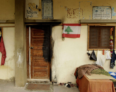 المنزل الذي عاش فيه المصري في قرية كترمايا قبل اتهامه بقتل أربعة.