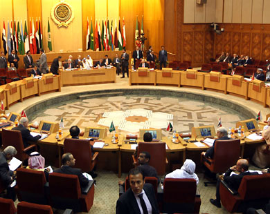 وزراء الخارجية العرب أثناء اجتماع لجنة المتابعة بمقر الجامعة بالقاهرة